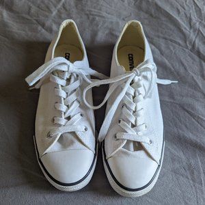White Size 8 Women's Converse Low Tops